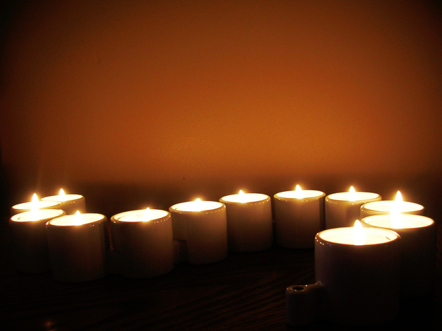 Horiace sviečky, relax